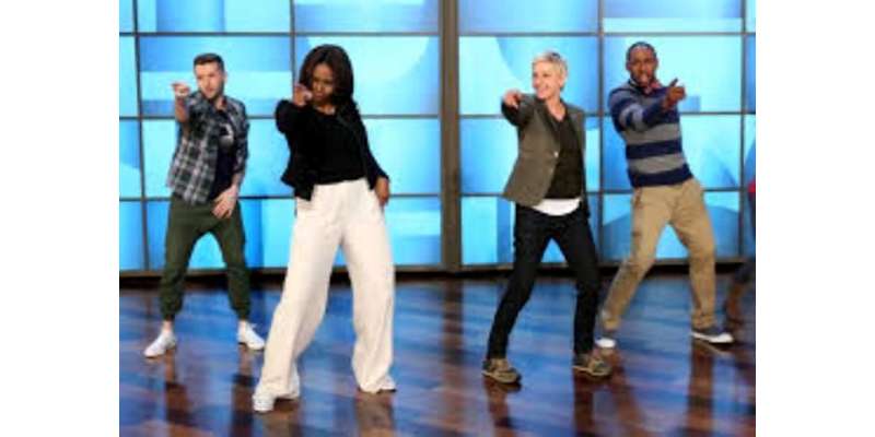 امریکی خاتون اول مشیل اوباما نے ٹی وی پروگرام میں رقص کرکے سب کو حیران ..