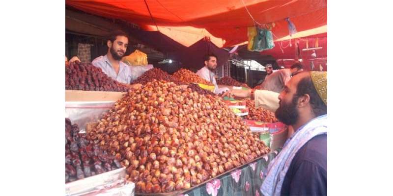 رمضان المبارک کی آمد،کھجوروں کی قیمتوں میں کئی گنا اضافہ