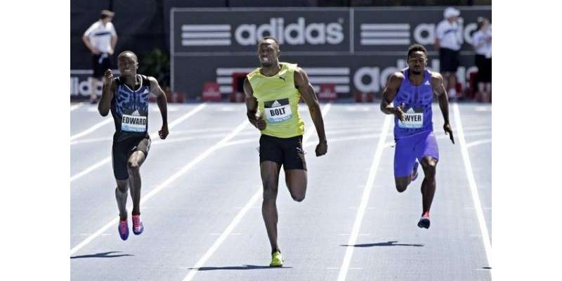 نیویارک ،یوسین بولٹ نے 200 میٹر ریس جیت لی