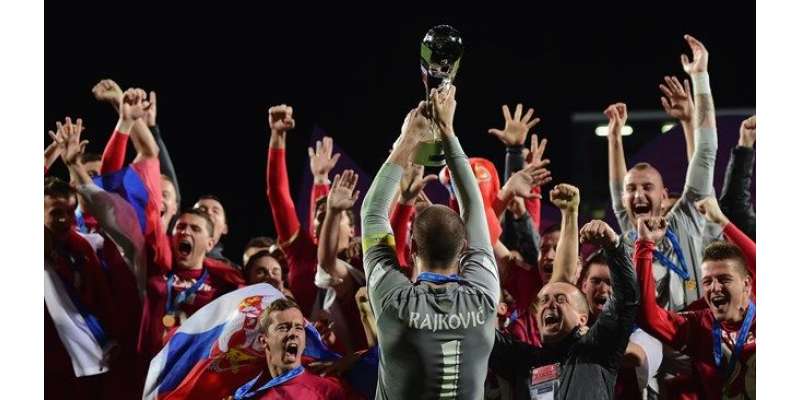انڈر 20 فٹبال ورلڈ کپ کی فاتح سربین ٹیم کی وطن واپسی پر جشن