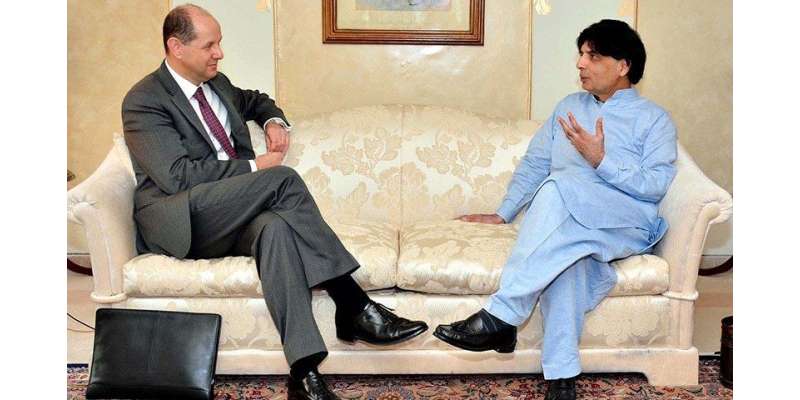 اسلام آباد : وزیر داخلہ چوہدری نثار سے برطانوی ہائی کمشنر کی ملاقات