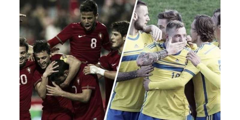 یوئیفا یورپین انڈر 21 فٹ بال چیمپئن شپ میں پرتگال اور سویڈن کی ٹیموں ..