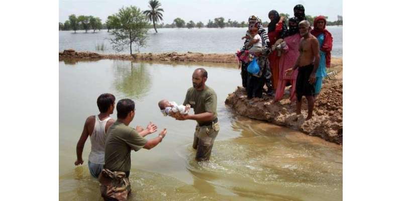 پاک فوج کی سیلاب متاثرین کیلئے امدادی سرگرمیاں زور و شور سے جاری