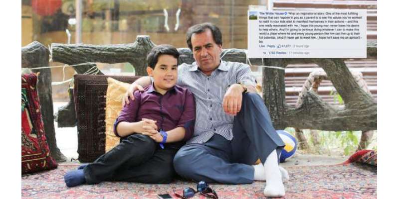 10 سالہ ایرانی بچے کی سخاوت ایسی کے ہیومن آف نیو یارک سمیت براک اوبامہ ..