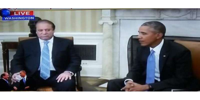 امریکی صدر بارک اوبامہ اور وزیراعظم نواز شریف کی وائٹ ہاوس میں ملاقات ..