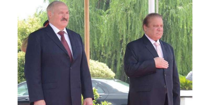 اسلام آباد : بیلا روس کے وزیر اعظم کی پاکستان آمد ، وزیر اعظم نواز شریف ..