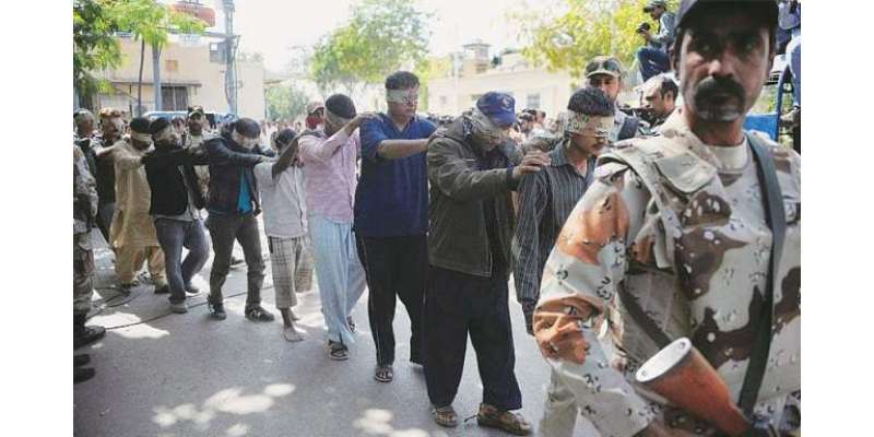 کراچی ، رینجرز کا ایم کیو ایم کے انتخابی دفتر پر چھاپہ،5کارکنوں کو حراست ..