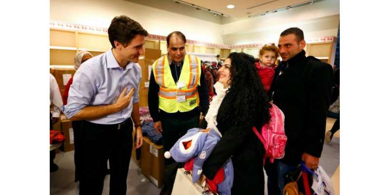 شامی پناہ گزین کینیڈا پہنچ گئے ، کینیڈین وزیر اعظم جسٹن ٹروڈیو نے پناہ ..