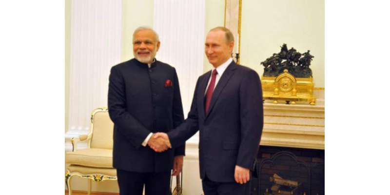 روس اور بھارت کے درمیان 16سمجھوتوں پر دستخط،مودی کی روسی صدر کو دورہ ..