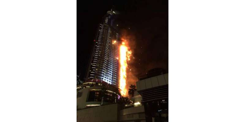 دبئی میں آگ کی لپیٹ میں آنے والے معروف ہوٹل میں پاکستانیوں کی بڑی تعداد ..