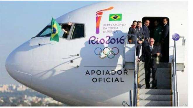 ریو اولمپکس گیمز کی مشعل برازیل پہنچ گئی