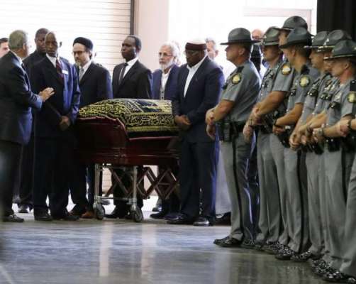 عظیم باکسر محمد علی کی نماز جنازہ کیلیفورنیا میں ادا کر دی گئی