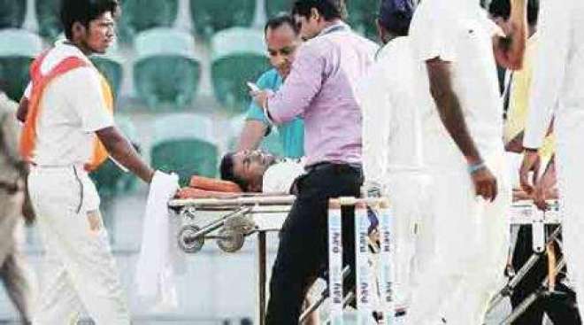 بھارتی اسپنر پراگیان اوجھا سر پر گیند لگنے سے زخمی