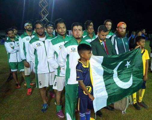 پاکستان نے بھارت کو ساوتھ ایشین فٹ سال چیمپئن شپ کے میچ میں صفر کے مقابلے میں 9 گول سے شکست دے دی