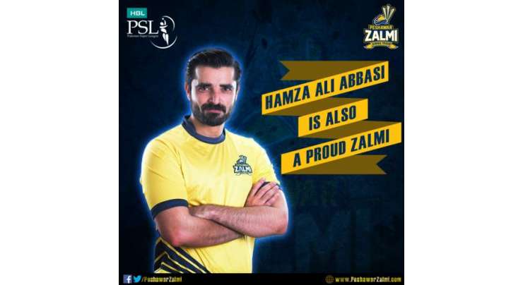 معروف اداکار حمزہ علی عباسی نے پاکستان سپر لیگ میں پشاور زلمی کی ٹیم کی حمایت کر دی