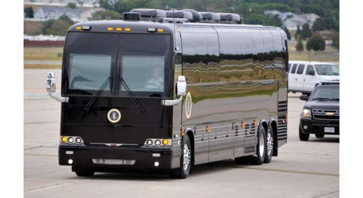 گراؤنڈفورس ون۔ زمینی سفر کے لیے صدر امریکا کی خصوصی بس کی چند خصوصیات