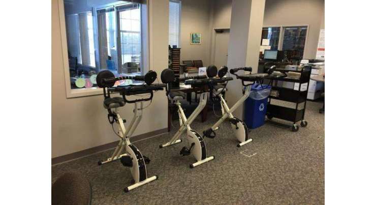 یونیورسٹی نے لائبریری کو ورزش گاہ بنا دیا