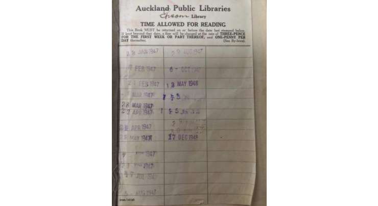 بوڑھی عورت نے 67 سال بعد لائبریری کی کتاب واپس کر دی