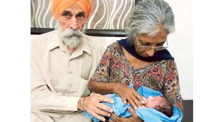 70 سالہ بھارتی خاتون نے اپنے پہلے بچے کو جنم دے دیا