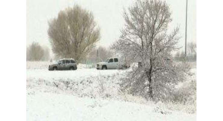 امریکی ریاست مونٹانا میں موسم سرما کی پہلی برفباری