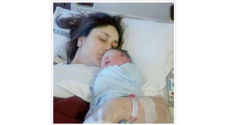 بالی وڈ فلمسٹار کرینہ کپور کی نومولود بیٹے کے ساتھ تصویر جعلی نکلی