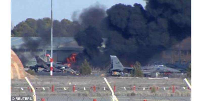 امریکی ریاست ایروزونا میں ایف 16 طیارہ گر کر تباہ