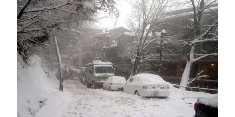 ایبٹ آباد، شدید برف باری‘سردی کی شدت میں اضافہ‘ مختلف علاقوں میں بجلی ..