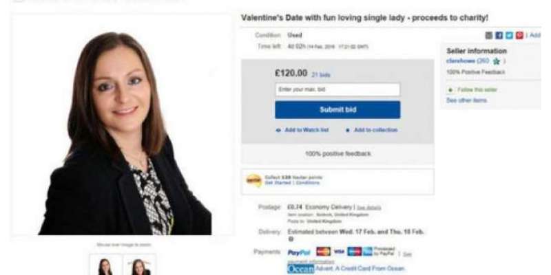 برطانوی خاتون نے خود کو انٹرنیٹ پر فروخت کیلئے پیش کردیا