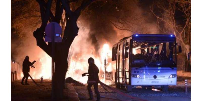 ترکی : انقرہ میں فوجی قافلے پر حملے میں28 افراد ہلاک اور متعدد زخمی ہو ..