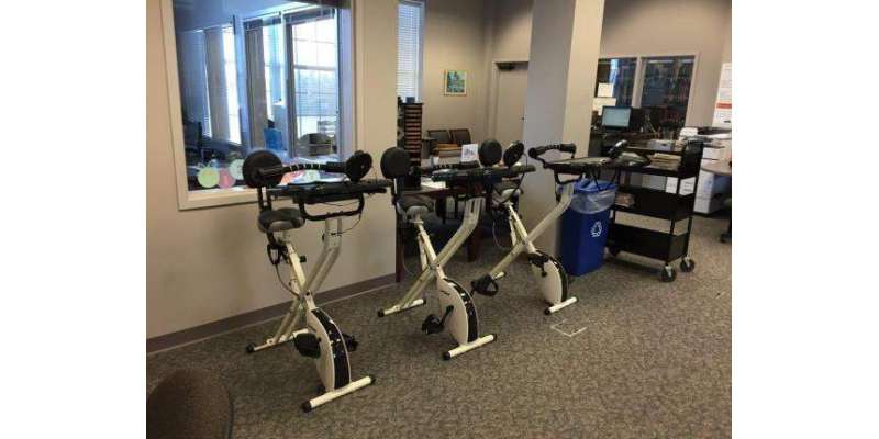 یونیورسٹی نے لائبریری کو ورزش گاہ بنا دیا