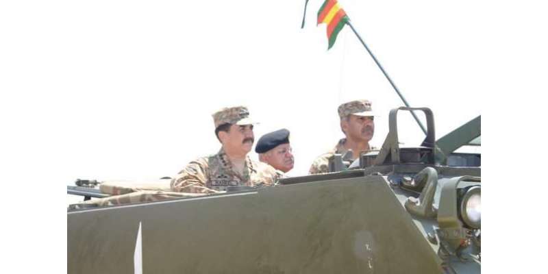 آرمی چیف کا جہلم کا دورہ، جاری فوجی مشقوں کا جائزہ لیا