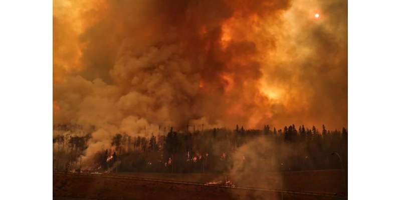 کینیڈاکے جنگلات میں لگی آگ بے قابوہوگئی،متصل صوبے تک پھیلنے کا خدشہ
