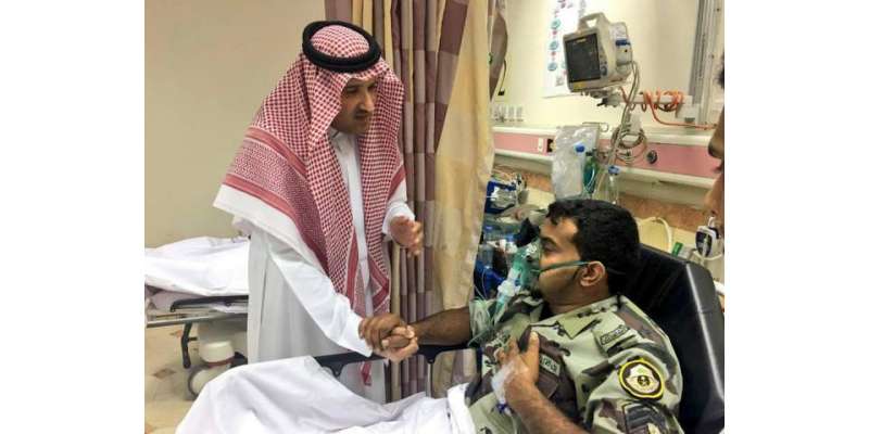 گورنر مدینہ شہزادہ فیصل بن سلمان کی زخمی سیکورٹی اہلکاروں کی عیادت ..