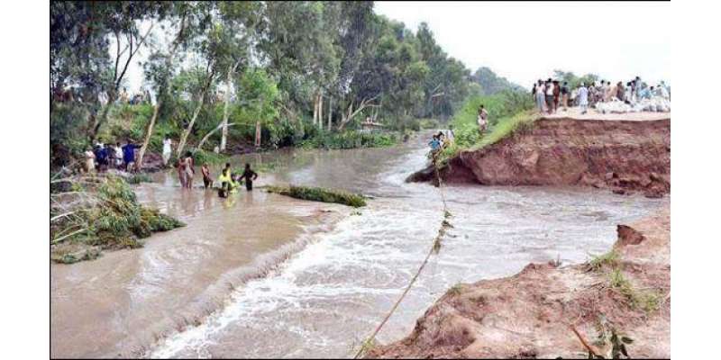 میانوالی میں دریائے سندھ میں طغیانی‘کٹاﺅ سے کئی دیہات اور کھڑی فصلیں ..