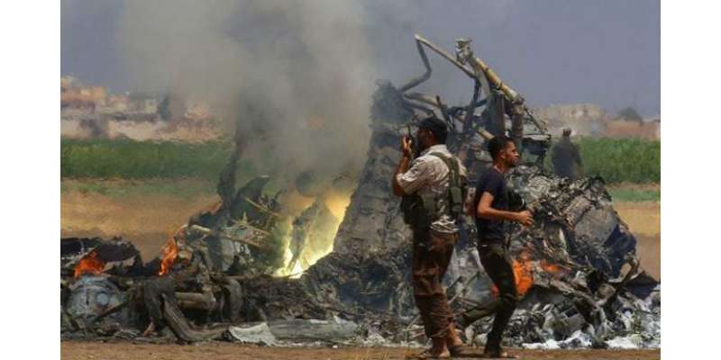 شام میں باغیوں نے روس کے ایک ہیلی کاپٹر کو مار گرایا‘ ایم آئی 8 ہیلی ..