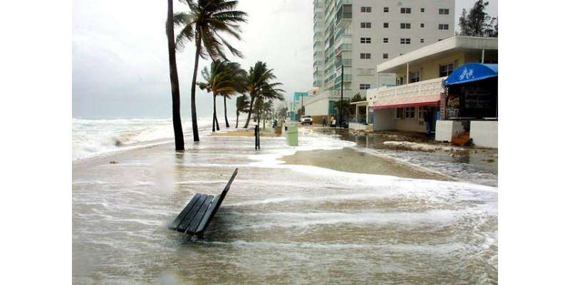 سمندری طوفان "ہرمائن" ریاست فلوریڈا میں سینٹ مارکس کے مشرقی ساحلی علاقے ..