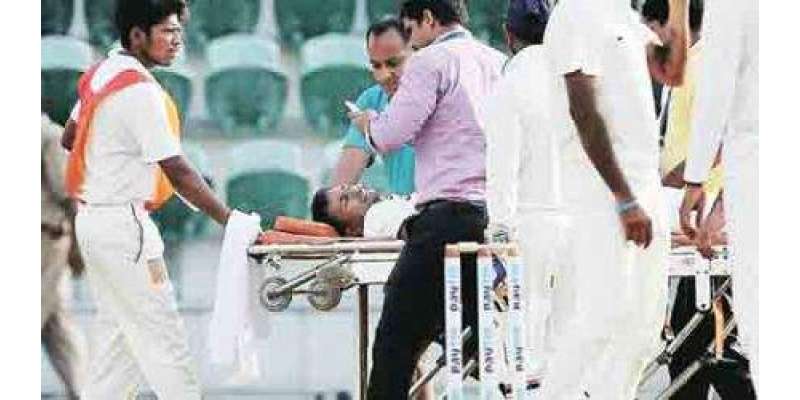 بھارتی اسپنر پراگیان اوجھا سر پر گیند لگنے سے زخمی