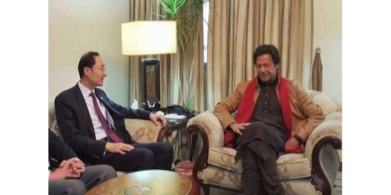 چیئرمین پی ٹی آئی عمران خان سے چینی سفیرسن ویڈونگ کی ملاقات