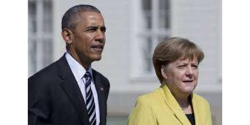 جرمن چانسلر کی براک اوباما سے عشائیہ پر ملاقات، بین الاقوامی سیاسی ..