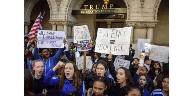 امریکہ کے مختلف شہروں میں ٹرمپ کے خلاف احتجاج جاری،طلباء کی تارکین ..