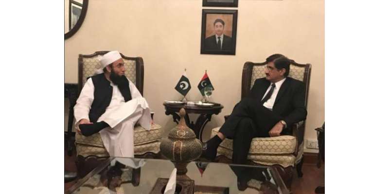 معروف مذہبی اسکالر مولانا طارق جمیل سے وزیر اعلی سندھ کی ملاقات