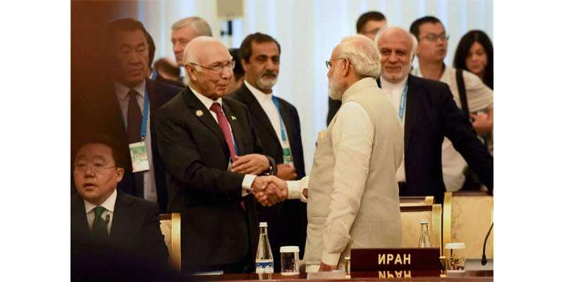 مشیر خارجہ سرتاج عزیز کی بھارتی وزیراعظم نریندر مودی سے ملاقات کا امکان