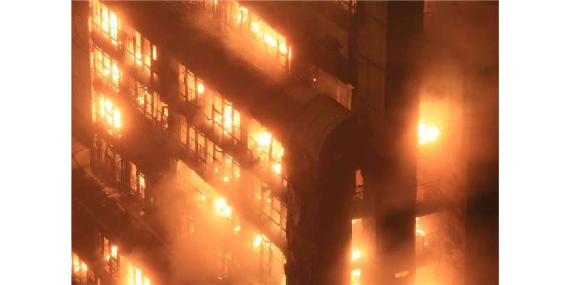 اسلام‌آباد کی میلوڈی مارکیٹ میں ایک پلازے میں آگ لگ گئی