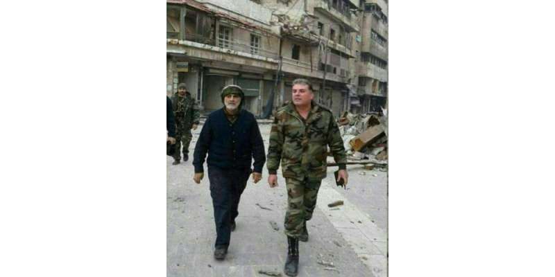 حلب پر قبضے کے بعد جنرل سلیمانی کا شہر میں تازہ مٹر گشت