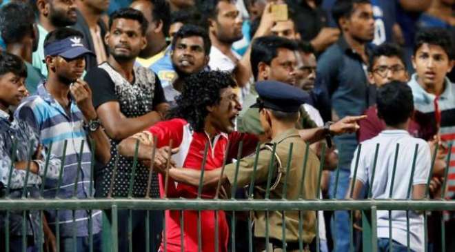 کھیل کے دوران ہنگامہ آرائی، ریفری نے سری لنکا سے سکیورٹی یقین دہانی مانگ لی