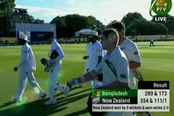 بنگلہ دیش کو ون ڈے کے بعد ٹیسٹ سیریز میں بھی کلین سویپ شکست،نیوزی لینڈ نے دوسرا ٹیسٹ9وکٹوں سے جیت لیا