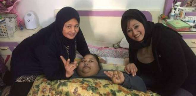 مصر کی نصف ٹن وزنی لڑکی نے ابوظہبی کے اسپتال میں 37ویں سالگرہ منائی