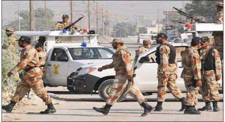 کراچی میں رینجرز کے مختلف علاقوں میں چھاپے، 10 ملزم گرفتار