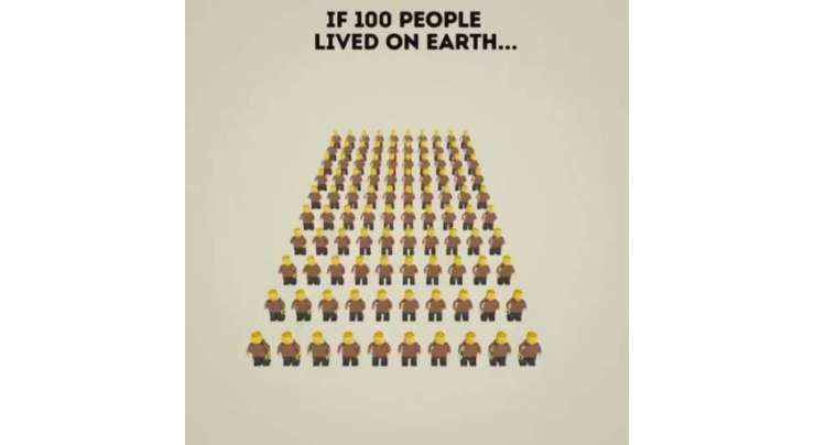 اگر زمین پر صرف 100 افراد رہتے ہوں تو؟