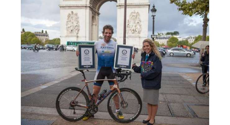 برطانوی سائیکل سوار نے 78 دنوں میں دنیا کے گرد چکر لگا کر نیا عالمی ریکارڈ بنا لیا